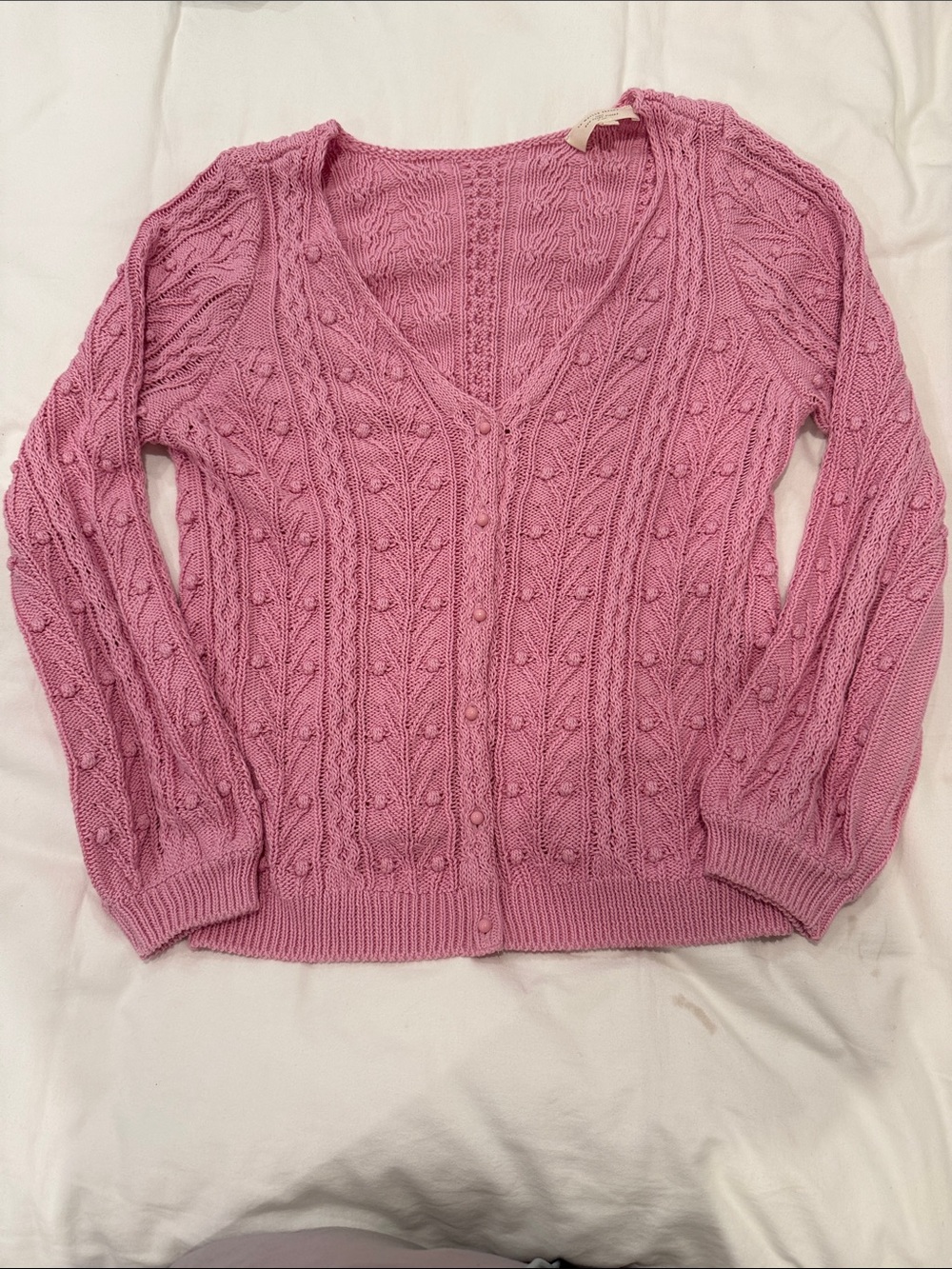 Sezane Beryl Cardigan in Pastel Pink - Picture 2 of 4